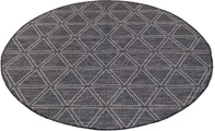 Carpet City Teppich »Palm«, rund, 5 mm Höhe, Wetterfest & UV-beständig, für Balkon, Terrasse, Flur, Küche, flach gewebt