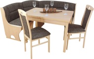 HOFMANN LIVING AND MORE Essgruppe »4tlg. Eckbankgruppe«, (Spar-Set, 4 tlg., 4tlg. Eckbankgruppe), Stühle montiert