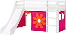 Hoppekids Hochbett, inkl. Rutsche mit Absturzschutzseiten, Matratze und Leiter