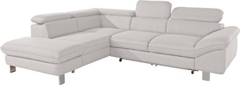 COTTA Ecksofa, mit Kopf- bzw. Rückenverstellung, wahlweise mit Bettfunktion und Bettkasten
