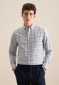 seidensticker Flanellhemd »Comfort«, Comfort Langarm Button-Down-Kragen Karo
