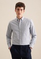 seidensticker Flanellhemd »Regular«, Regular Langarm Button-Down-Kragen Karo