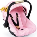 bayer Design Puppen-Autositz mit Dach, rosa/gold