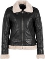 Gipsy Lederjacke »GWPhilina«, mit Fellimitat, Reissverschluss, Schnallen
