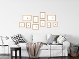 ANDAS, andas Bilderrahmen-Set »Bilderrahmen 9er«, (Set, 9 St., 2x 21x30 (DIN A4) + 4x 15x20 (DIN A5) + 2x 10x15 + 13x18 cm)