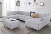 andas Wohnlandschaft »Janek«, mit Federkern und Keder in scandinavischem Design