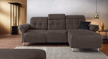 Places of Style Ecksofa »Manhattan«, 2 Sitze mit elektrischer Relaxfunktion, verstellbare Armlehnen