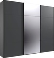 Wimex Kleiderschrank »Mugano, Made in Germany, Lieferung bis in Deine Etage und Stellort«, (wähle Deine Ausstattung: Basic oder Premium!), 3 Schwebetüren, grosse Grössen, mit oder ohne Spiegel, Metallgriffe