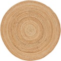carpetfine Teppich »Nele«, rund, 6 mm Höhe, Wendeteppich 100% Jute in rund und oval, Wohnzimmer