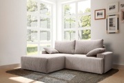 exxpo - sofa fashion Ecksofa, mit Federkern, inklusive Bettfunktion und Bettkasten in verschiedenen Cord-Farben