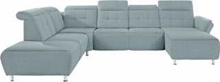 Places of Style Wohnlandschaft »Manhattan«, 2 Sitze mit elektrischer Relaxfunktion, verstellbare Armlehnen
