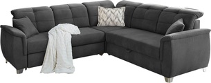 Jockenhöfer Gruppe Ecksofa, mit 6 individuell, verstellbaren Kopfteilen, Gästebett- und Relaxfunktion, Nosagfederung