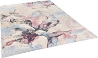 Gino Falcone Teppich »Cosima-108«, rechteckig, 3 mm Höhe, flachgeweber Jaquard-Teppich, mit Chenillegarn, modernes Blumen Design, Wohnzimmer