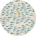 Zala Living Kinderteppich »One & Only«, rund, 9 mm Höhe, Fische Motiv, Goldfisch, Kurzflor, Kinderzimmer, Strapazierfähig, Pflegeleicht