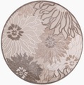 Sanat Teppich »Floral 2«, rund, 6 mm Höhe, In- und Outdoor geeignet, florales Design, Balkon, Terasse