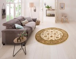 Wollteppich, »Sahil«, DELAVITA, rund, Höhe 14 mm, handgetuftet