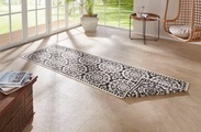 NORTHRUGS Läufer »Jardin«, rechteckig, 5 mm Höhe, In-und Outdoor geeignet, Wohnzimmer, Balkon, Terrasse, Garten, Robust, Pflegeleicht, Flachgewebe, Wendbar