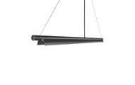 Längliche LED-Pendelleuchte Space B schwarz
