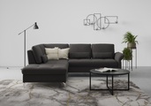 INOSIGN Ecksofa »Palm Beach«, Federkern, mit Sitztiefenverstellung, wahlweise mit Bettfunktion, Bettkasten und Armteilverstellung