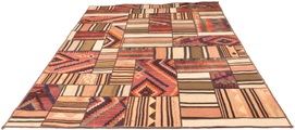 MorgenLand, morgenland Teppich »Patchwork - 300 x 200 cm - mehrfarbig«, rechteckig, 7 mm Höhe, Wohnzimmer, Einzelstück