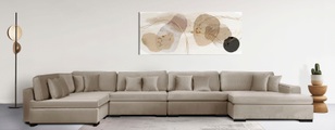 Guido Maria Kretschmer Home&Living Wohnlandschaft »Skara XXL«, Lounge-Sofa XXL mit Federkern-Polsterung, in vielen Bezugsvarianten, auch recycelt