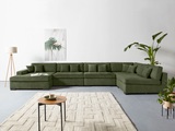 Guido Maria Kretschmer Home&Living Wohnlandschaft »Skara XXL«, Lounge-Sofa XXL mit Federkern-Polsterung, in vielen Bezugsvarianten, auch recycelt