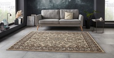 DELAVITA Teppich »Halton«, rechteckig, 8 mm Höhe, Kurzflor, Vintage Design, Orient Optik, Wohnzimmer, Schlafzimmer, Arbeitszimmer, Robust, Pflegeleicht, Gekettelt
