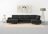sit&more Wohnlandschaft »Cabrio«, Sitztiefenverstellung und Federkern, jeweils inklusive 3 Nierenkissen