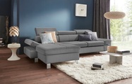 exxpo - sofa fashion Ecksofa, mit Kopf- bzw. Rückenverstellung, wahlweise mit Bettfunktion und Bettkasten