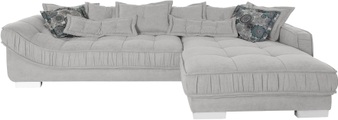 Leonique Ecksofa »Diwan«, mit vielen losen Kissen, Faltenwurf und Steppung im Sitzbereich