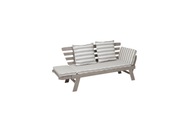Testrut - Gartensofa Hawaii - Grau und Weiss