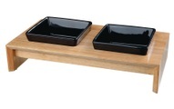 Trixie, Trixie Napf-Set, Keramik/Holz - Sparset: 4 x 400 ml