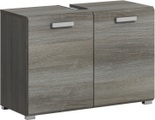 welltime Waschbeckenunterschrank, (1 St.), Badmöbel, Badschrank, Waschbeckenunterschrank in 80cm Breite, 2 Türen