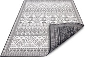 NORTHRUGS Teppich »Doha«, rechteckig, 5 mm Höhe, In- und Outdoor Teppich, Wendbar, gekettelt, strapazierfähig, pflegeleicht, Wohnzimmer, Balkon, Garten, in der EU Hergestellt