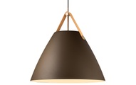 Hängeleuchte Strap mit Metallschirm beige, 48 cm