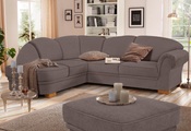 HOME AFFAIRE, Home affaire Ecksofa »Amrum«, wahlweise mit Bettfunktion und Ottomane links/rechts