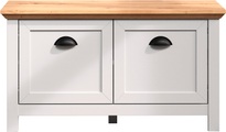 HOME AFFAIRE, Home affaire Garderobe »Herzwill«, (1 St.), Sitzbank / Schuhschrank mit den Massen B/H/T ca.: 91/49/41 cm