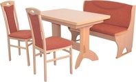 HOFMANN LIVING AND MORE Essgruppe »4tlg. Tischgruppe«, (Spar-Set, 4 tlg., 4tlg. Tischgruppe), Stühle montiert