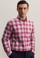 seidensticker Businesshemd »Regular«, Regular Langarm Button-Down-Kragen Karo