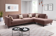 INOSIGN Ecksofa »Laurentia«, mit 4 Zierkissen, Ottomane links oder rechts bestellbar