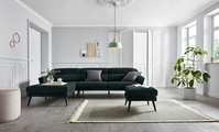 andas Ecksofa »Bille«, mit Naht im Rückenkissen und Beinen aus Eichenholz, Design by Morten Georgsen