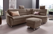 Places of Style Ecksofa »Cardoso«, Federkern, wahlweise mit Bett, Schubkasten