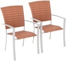MERXX Set: Gartenstuhl »Savonna«, (2er Set), Polyrattan, stapelbar