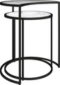 Dorel Home Beistelltisch »Moon«, (2 St.), Tischplatte aus Glas, pflegeleichte Oberfläche, Höhe 55,5 cm