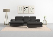 sit&more Ecksofa »Cabrio«, mit Sitztiefen- und Armteilverstellung sowie Federkern, 2 Nierenkissen