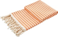 done.®, done.® Plaid »Lounge Stripes«, Leichtes Plaid mit geknoteten Fransen
