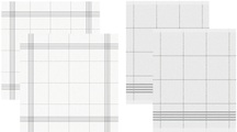 DDDDD, DDDDD Geschirrtuch »Morvan«, (Set, 4 tlg., Combi-Set: bestehend aus 2x Küchentuch + 2x Geschirrtuch)