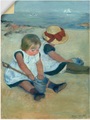 Artland Wandbild »Spielende Kinder am Strand. 1884«, Bilder von Kindern, (1 St.), in vielen Grössen & Produktarten - Alubild / Outdoorbild für den Aussenbereich, Leinwandbild, Poster, Wandaufkleber / Wandtattoo auch für Badezimmer geeignet