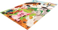 Obsession Kinderteppich »My Juno 472«, rechteckig, 10 mm Höhe, Spielteppich, Motiv Bauernhof-Tiere, Kinderzimmer