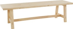 Timbers Essbank »Gainesville«, (1 St.), Sitzfläche, Gestell aus Kiefer, versch. Farbvarianten, Sitzhöhe 46 cm
